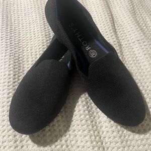 Black Rothy Flats. Size 10. Never worn